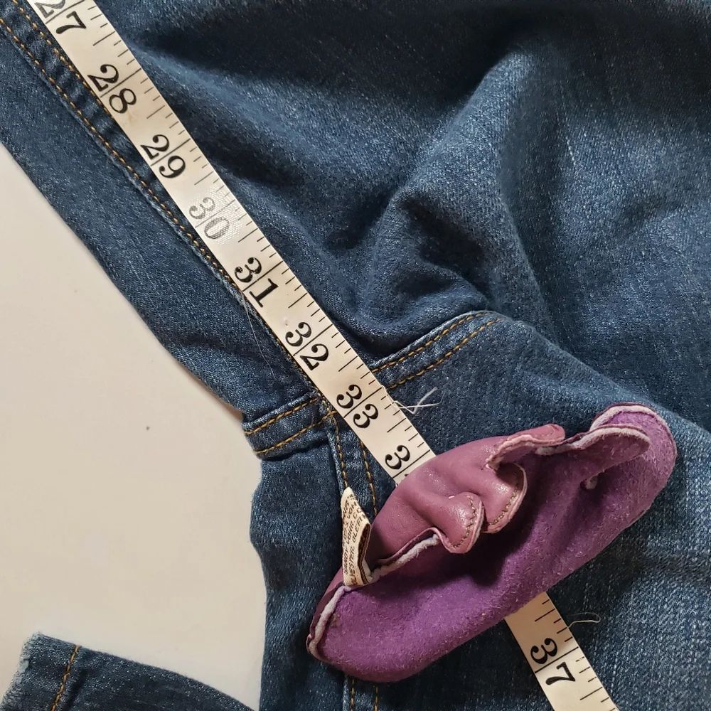Vtg Banana Republic Denim Jeans 8 Contour Boot Cut Dark Wash Mid Rise Stretch